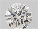 Natural Diamond 0.41 Carats, Round with Excellent Cut, H Color, VS2 Clarity and Certified by GIA