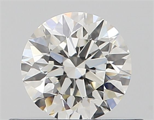 Picture of Natural Diamond 0.41 Carats, Round with Excellent Cut, H Color, VS2 Clarity and Certified by GIA