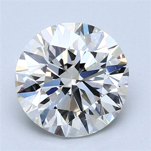 Picture of Natural Diamond 2.01 Carats, Round with Excellent Cut, I Color, VS2 Clarity and Certified by GIA