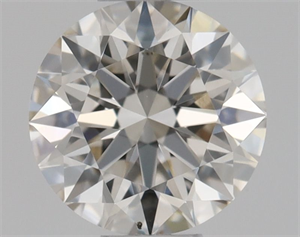 Picture of Natural Diamond 0.40 Carats, Round with Excellent Cut, J Color, VS2 Clarity and Certified by GIA