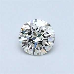 Picture of Natural Diamond 0.40 Carats, Round with Very Good Cut, I Color, VS2 Clarity and Certified by GIA