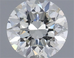 Picture of Natural Diamond 0.40 Carats, Round with Very Good Cut, H Color, SI1 Clarity and Certified by IGI