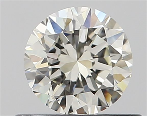 Picture of Natural Diamond 0.50 Carats, Round with Very Good Cut, K Color, IF Clarity and Certified by GIA