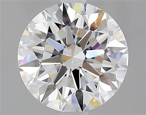 Picture of Natural Diamond 2.04 Carats, Round with Excellent Cut, D Color, VVS2 Clarity and Certified by GIA