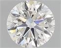 Natural Diamond 0.40 Carats, Round with Very Good Cut, F Color, VS2 Clarity and Certified by GIA