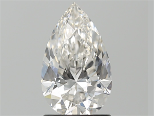 Picture of Natural Diamond 1.51 Carats, Pear with  Cut, H Color, VVS2 Clarity and Certified by GIA