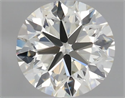 Natural Diamond 0.60 Carats, Round with Very Good Cut, K Color, IF Clarity and Certified by IGI