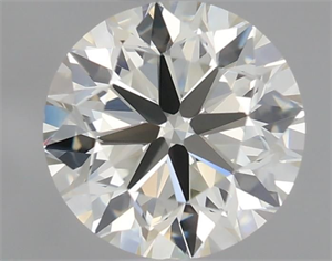 Picture of Natural Diamond 0.60 Carats, Round with Very Good Cut, K Color, IF Clarity and Certified by IGI