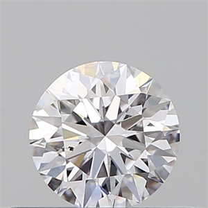 Picture of Natural Diamond 0.40 Carats, Round with Excellent Cut, D Color, SI1 Clarity and Certified by GIA