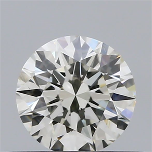 Picture of Natural Diamond 0.40 Carats, Round with Excellent Cut, K Color, VS2 Clarity and Certified by GIA