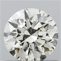 Natural Diamond 0.50 Carats, Round with Excellent Cut, K Color, VS2 Clarity and Certified by IGI