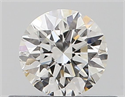 Natural Diamond 0.40 Carats, Round with Excellent Cut, H Color, SI1 Clarity and Certified by GIA