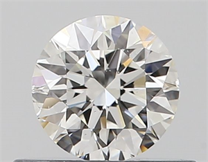 Picture of Natural Diamond 0.40 Carats, Round with Excellent Cut, H Color, SI1 Clarity and Certified by GIA