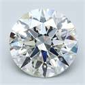 Natural Diamond 4.07 Carats, Round with Excellent Cut, I Color, VS2 Clarity and Certified by GIA