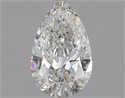 Natural Diamond 1.01 Carats, Pear with  Cut, E Color, I1 Clarity and Certified by GIA