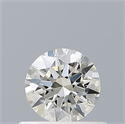 Natural Diamond 0.41 Carats, Round with Excellent Cut, J Color, IF Clarity and Certified by GIA