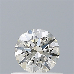 Picture of Natural Diamond 0.41 Carats, Round with Excellent Cut, J Color, IF Clarity and Certified by GIA