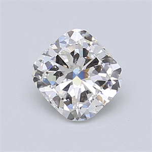 0.76 Carats, Cushion Diamond with  Cut, F Color, SI2 Clarity and Certified by GIA