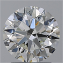 Natural Diamond 2.08 Carats, Round with Excellent Cut, J Color, VVS1 Clarity and Certified by GIA