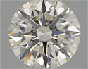 Natural Diamond 0.58 Carats, Round with Excellent Cut, I Color, SI1 Clarity and Certified by IGI