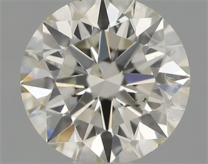 Picture of Natural Diamond 0.58 Carats, Round with Excellent Cut, I Color, SI1 Clarity and Certified by IGI