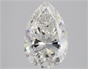 Natural Diamond 2.01 Carats, Pear with  Cut, G Color, IF Clarity and Certified by GIA