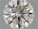 Natural Diamond 0.40 Carats, Round with Very Good Cut, J Color, SI2 Clarity and Certified by IGI