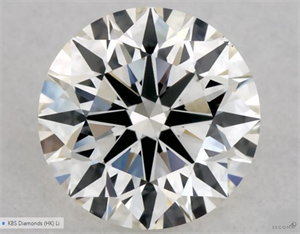 Picture of Natural Diamond 0.41 Carats, Round with Excellent Cut, J Color, VS1 Clarity and Certified by GIA