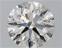 Natural Diamond 2.01 Carats, Round with Excellent Cut, G Color, SI1 Clarity and Certified by GIA