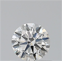 Natural Diamond 0.40 Carats, Round with Excellent Cut, F Color, SI1 Clarity and Certified by GIA