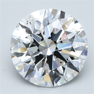 Picture of Natural Diamond 5.18 Carats, Round with Excellent Cut, D Color, SI1 Clarity and Certified by GIA