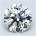 Natural Diamond 3.01 Carats, Round with Excellent Cut, F Color, VVS2 Clarity and Certified by GIA