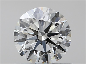 Picture of Natural Diamond 0.50 Carats, Round with Excellent Cut, K Color, VVS1 Clarity and Certified by GIA