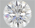 Natural Diamond 0.41 Carats, Round with Excellent Cut, D Color, VS2 Clarity and Certified by GIA