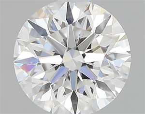 Picture of Natural Diamond 0.41 Carats, Round with Excellent Cut, D Color, VS2 Clarity and Certified by GIA