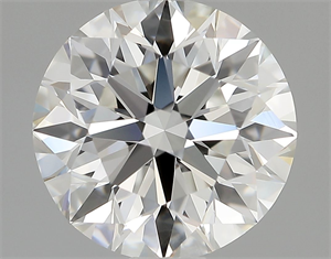 Picture of Natural Diamond 1.60 Carats, Round with Excellent Cut, I Color, IF Clarity and Certified by GIA