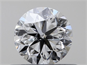 Natural Diamond 0.40 Carats, Round with Very Good Cut, F Color, SI2 Clarity and Certified by GIA