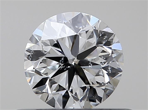 Picture of Natural Diamond 0.40 Carats, Round with Very Good Cut, F Color, SI2 Clarity and Certified by GIA