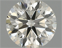 Natural Diamond 0.40 Carats, Round with Excellent Cut, H Color, VS2 Clarity and Certified by IGI