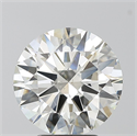 Natural Diamond 3.60 Carats, Round with Excellent Cut, K Color, SI1 Clarity and Certified by GIA