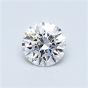 Natural Diamond 0.44 Carats, Round with Very Good Cut, D Color, VS2 Clarity and Certified by GIA