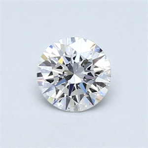 Picture of Natural Diamond 0.44 Carats, Round with Very Good Cut, D Color, VS2 Clarity and Certified by GIA