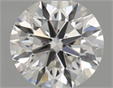 Natural Diamond 0.40 Carats, Round with Excellent Cut, F Color, VVS2 Clarity and Certified by GIA