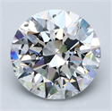 Natural Diamond 4.01 Carats, Round with Excellent Cut, D Color, SI1 Clarity and Certified by GIA