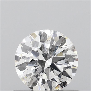 Picture of Natural Diamond 0.51 Carats, Round with Excellent Cut, E Color, I1 Clarity and Certified by GIA