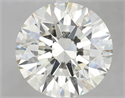 Natural Diamond 8.05 Carats, Round with Excellent Cut, J Color, SI1 Clarity and Certified by IGI