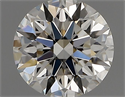 Natural Diamond 0.41 Carats, Round with Excellent Cut, J Color, IF Clarity and Certified by GIA