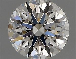 Picture of Natural Diamond 0.41 Carats, Round with Excellent Cut, J Color, IF Clarity and Certified by GIA