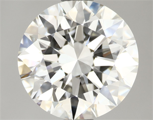 Picture of Natural Diamond 2.06 Carats, Round with Excellent Cut, H Color, IF Clarity and Certified by IGI