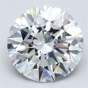 Picture of Natural Diamond 3.30 Carats, Round with Excellent Cut, D Color, IF Clarity and Certified by GIA